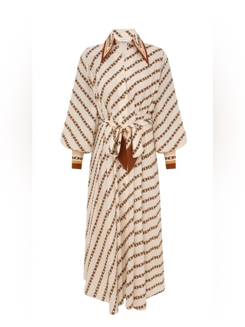 Zimmermann Tuck Midi Shirt Dress